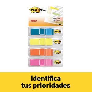 BANDERITAS ADHESIVAS 3M POST-IT 43.18 X 11.93 MM MULTICOLOR 140 HOJAS