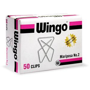 CLIPS MARIPOSA CHICO WINGO CAJA X 50 UND