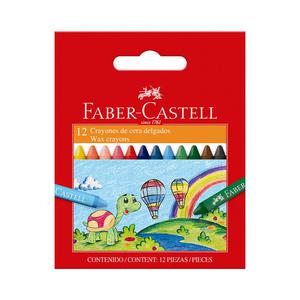 CRAYONES DELGADOS FABER CASTELL X 12 UND