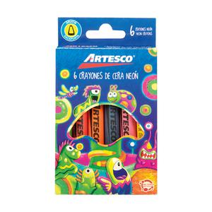CRAYONES JUMBO ARTESCO NEÓN X 6 UND