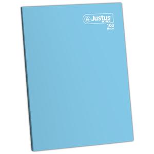 CUADERNO TRIPLE RENGLÓN MAX DELUXE JUSTUS A4 CELESTE 100 HOJAS