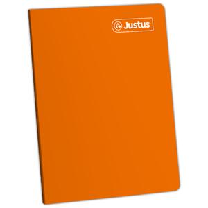 CUADERNO RAYADO DELUXE JUSTUS A4 NARANJA 80 HOJAS