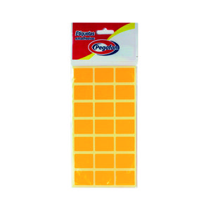 ETIQUETA PARA PRECIO PEGAFAN 1925 NARANJA FOSFORESCENTE SOBRE X 100 UND