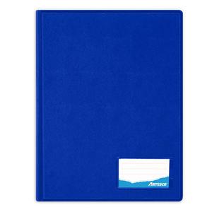 FOLDER ARTESCO A4 AZUL FRANCIA DOBLE TAPA CON GUSANO