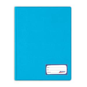 FOLDER ARTESCO A4 CELESTE DOBLE TAPA CON GUSANO