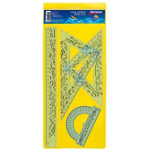 JUEGO DE ESCUADRAS ARTESCO 30 CM
