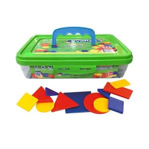 JUEGO DIDÁCTICO EVAFLEX BLOQUES LÓGICOS N° 7 TÁPER X 48 PIEZAS