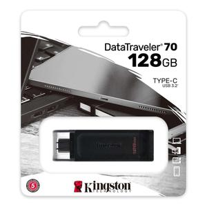 MEMORIA USB KINGSTON DT70 128GB TIPO C NEGRO
