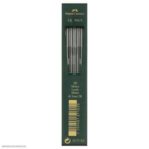 MINAS 2 MM 2B FABER CASTELL ESTUCHE X 10 UND