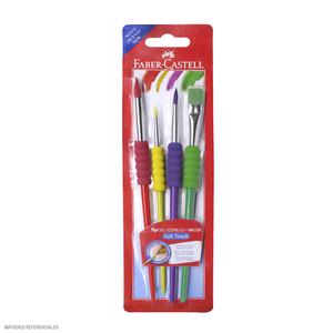 PINCEL FABER CASTELL SOFT TOUCH X 4 UND