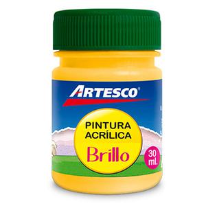 PINTURA ACRÍLICA ARTESCO BRILLANTE AMARILLO 30 ML