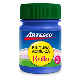 PINTURA ACRÍLICA ARTESCO BRILLANTE AZUL 30 ML