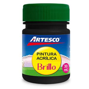 PINTURA ACRÍLICA ARTESCO BRILLANTE NEGRO 30 ML