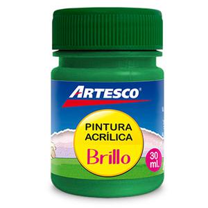 PINTURA ACRÍLICA ARTESCO BRILLANTE VERDE 30 ML