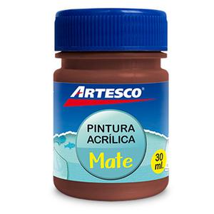 PINTURA ACRÍLICA ARTESCO MATE MARRÓN 30 ML