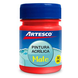 PINTURA ACRÍLICA ARTESCO MATE ROJO 30 ML