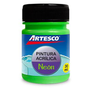 PINTURA ACRÍLICA ARTESCO MATE VERDE NEÓN 30 ML