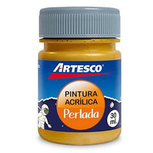 PINTURA ACRÍLICA ARTESCO PERLADA METÁLICA DORADO 30 ML