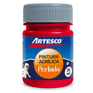 PINTURA ACRÍLICA ARTESCO PERLADA ROJO 30 ML