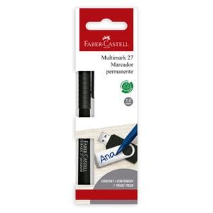 PLUMÓN INDELEBLE DELGADO FABER CASTELL MULTIMARK 27 NEGRO