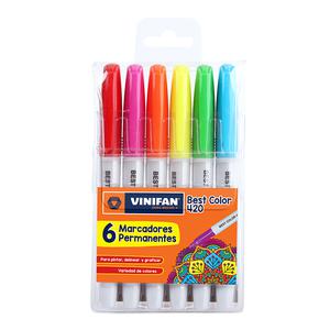 PLUMÓN INDELEBLE DELGADO VINIFAN BEST COLOR 420 X 6 UND