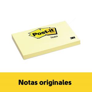 NOTAS ADHESIVAS 3M POST-IT 76 X 127 MM AMARILLO 100 HOJAS