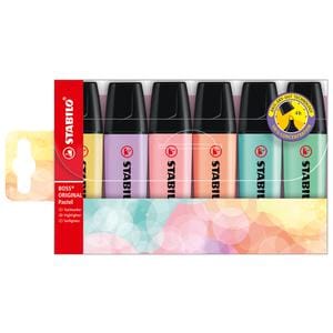 RESALTADOR STABILO BOSS PASTEL X 6 UND