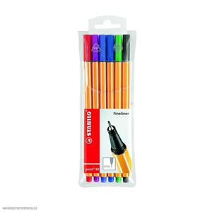 ROTULADOR STABILO EXTRAFINO 88 ESTUCHE X 6 UND
