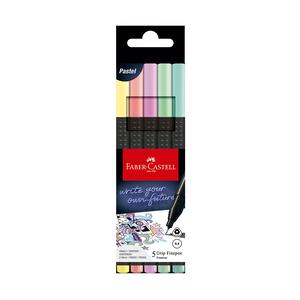 ROTULADOR FABER CASTELL GRIP FINEPEN PASTEL X 5 UND
